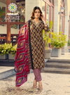 Ajarakh Vol 1 By Passion Tree Cotton Printed Kurti With Bottom Dupatta 
